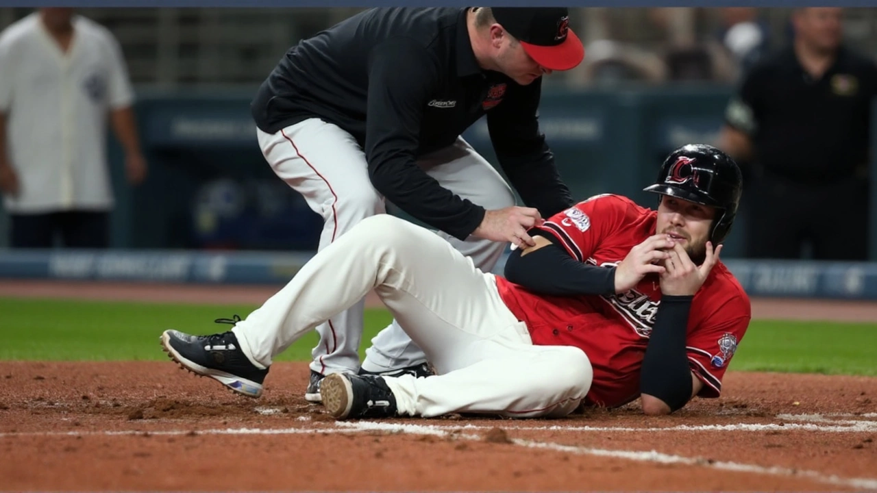 David Fry’s Face Injury: Guardians Utility Player Carted Off After Bunting Mishap